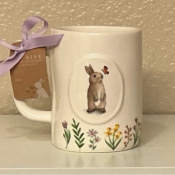 Rae Dunn Other - Rae Dunn Spring Has Sprung Floral Ceramic Mug with Bunny